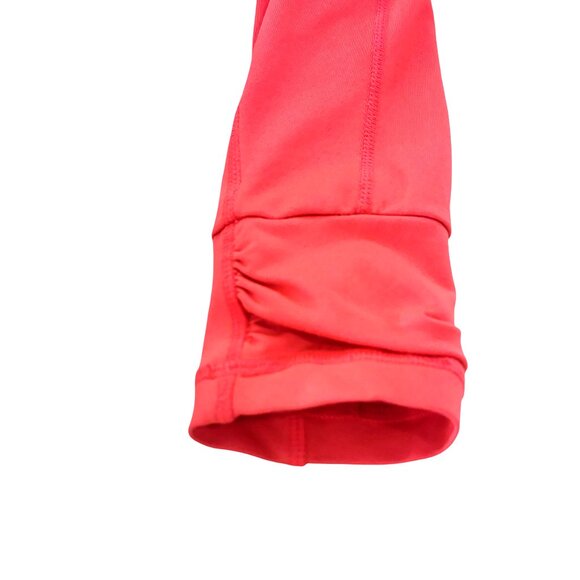 Tangerine Full Zip Track Jacket, Neon Coral, Size Small - Picture 5 of 6